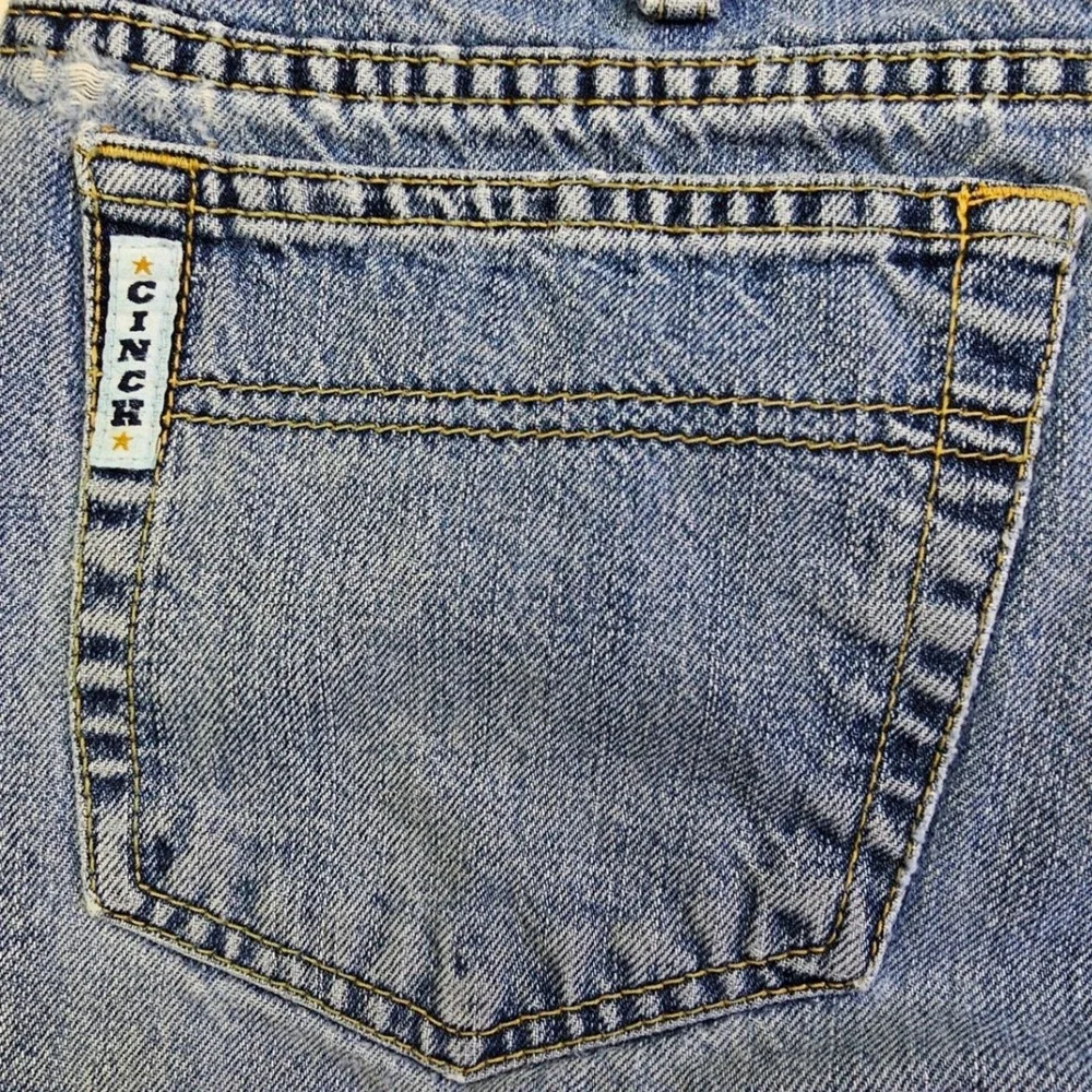 Cinch Mens MB92834003 Straight Leg Blue Denim Jeans 34x38 Medium Wash Cowboy - Picture 6 of 16